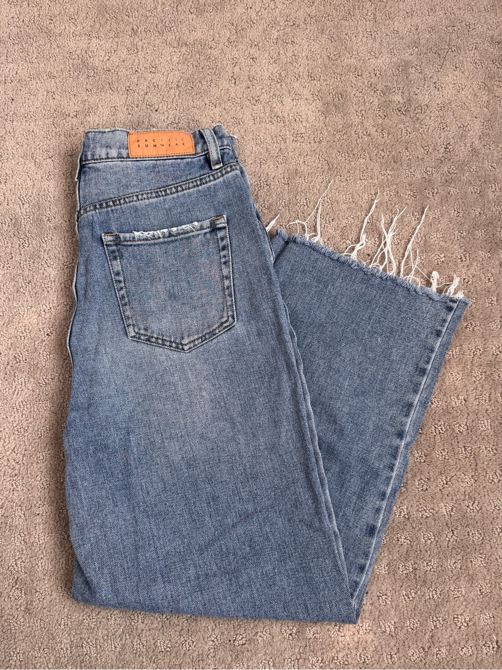 Pacsun Light Blue Crop Wide Leg Jeans